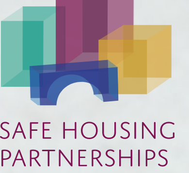 Safe Housing Partnerships logo of colorful building blocks